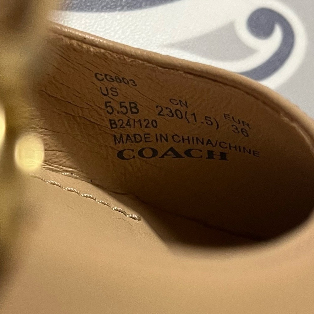Coach Women's Whitley Leather Mary Jane Flat, Size 5.5B - Picture 13 of 16
